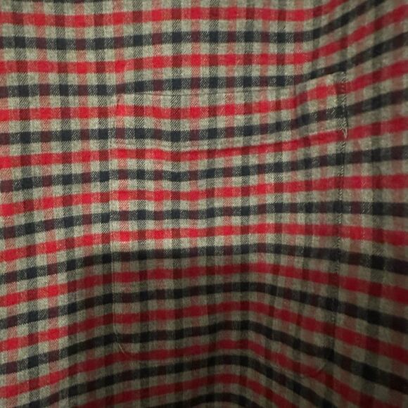 Orvis Men's Red and Green Checkered Shirt - X-Large Wool Blend - Picture 2 of 7